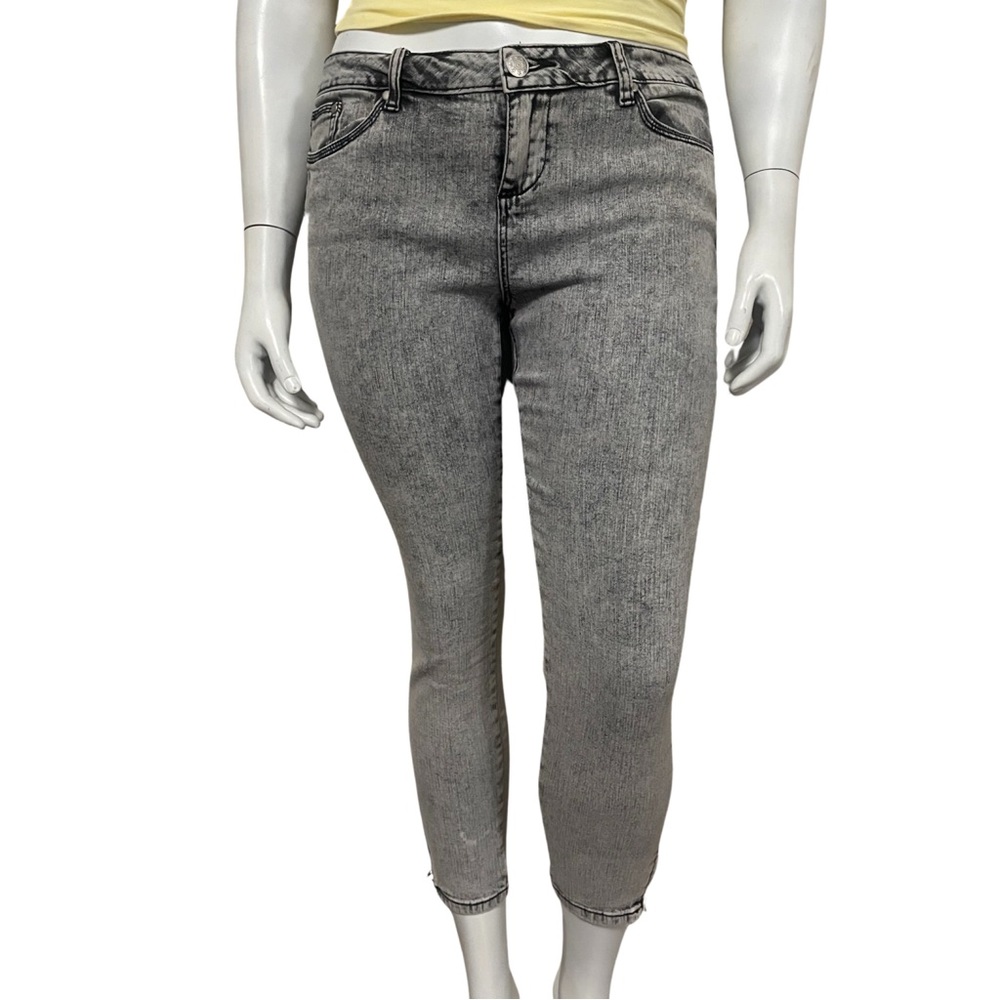 LASER JEANS BLACK ACID WASH